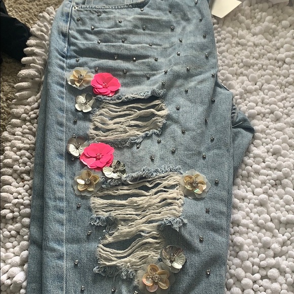 Topshop Moto High Waist Mom Jeans Size 10 NWT - Picture 6 of 8